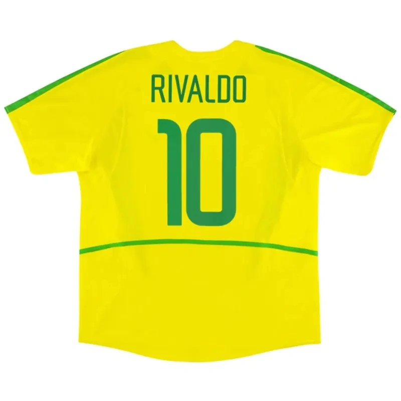 Brazil Retro Jersey Home World Cup 2002