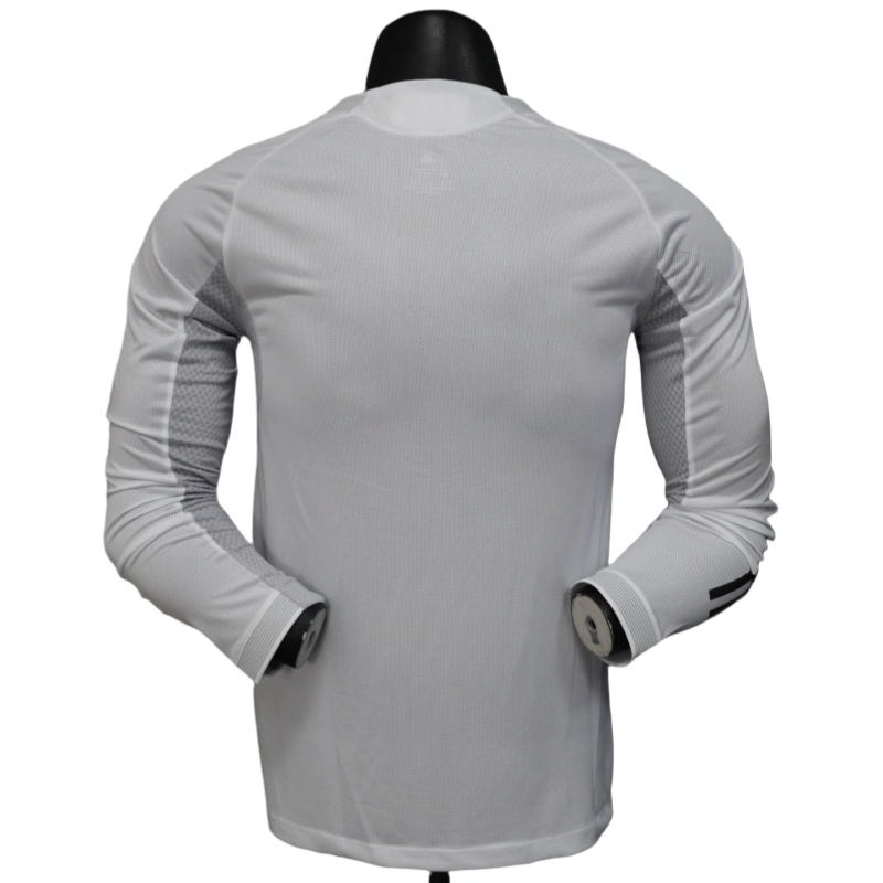Real Madrid Home Soccer Jersey Player Version Shirt Long Sleeve 25-26