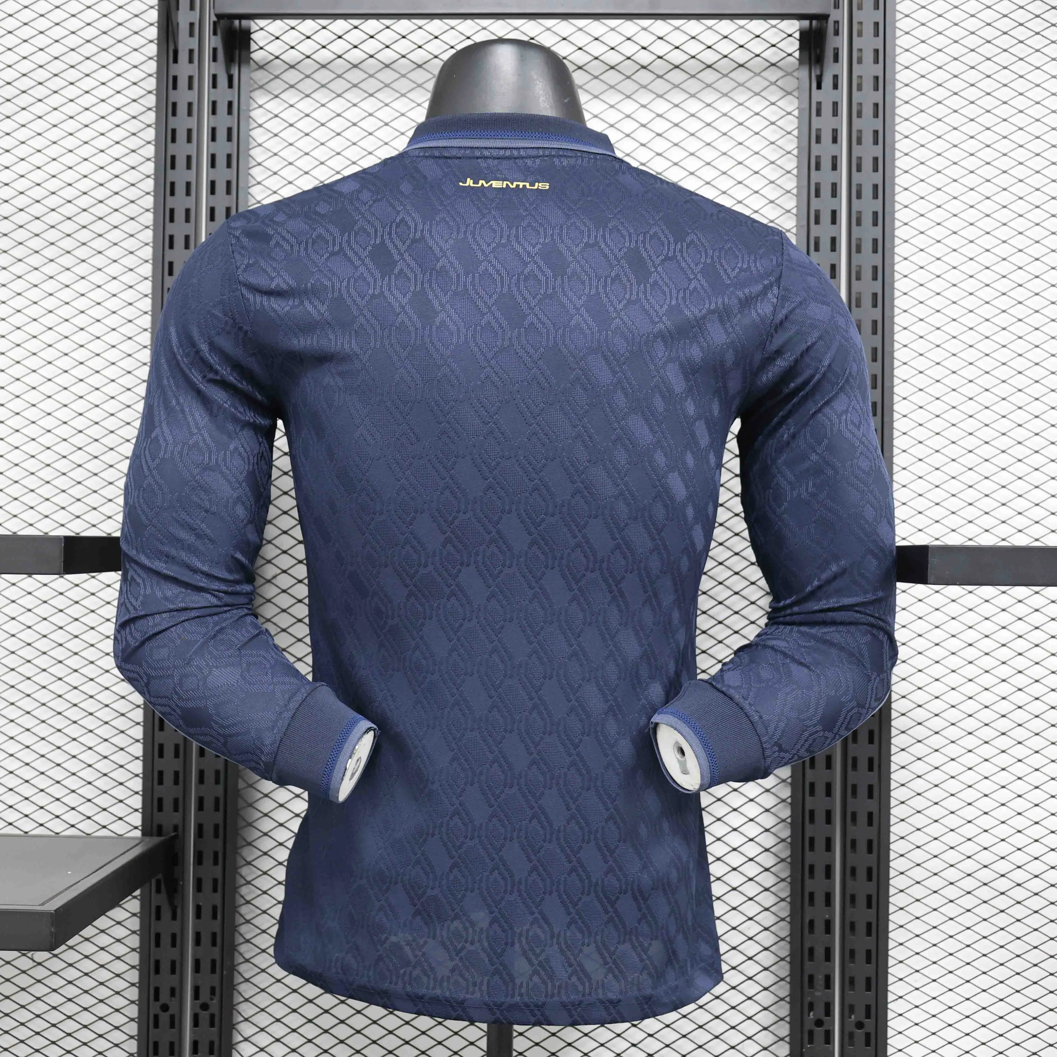 24-25 Juventus Away Soccer Jersey Player Version Long Sleeve